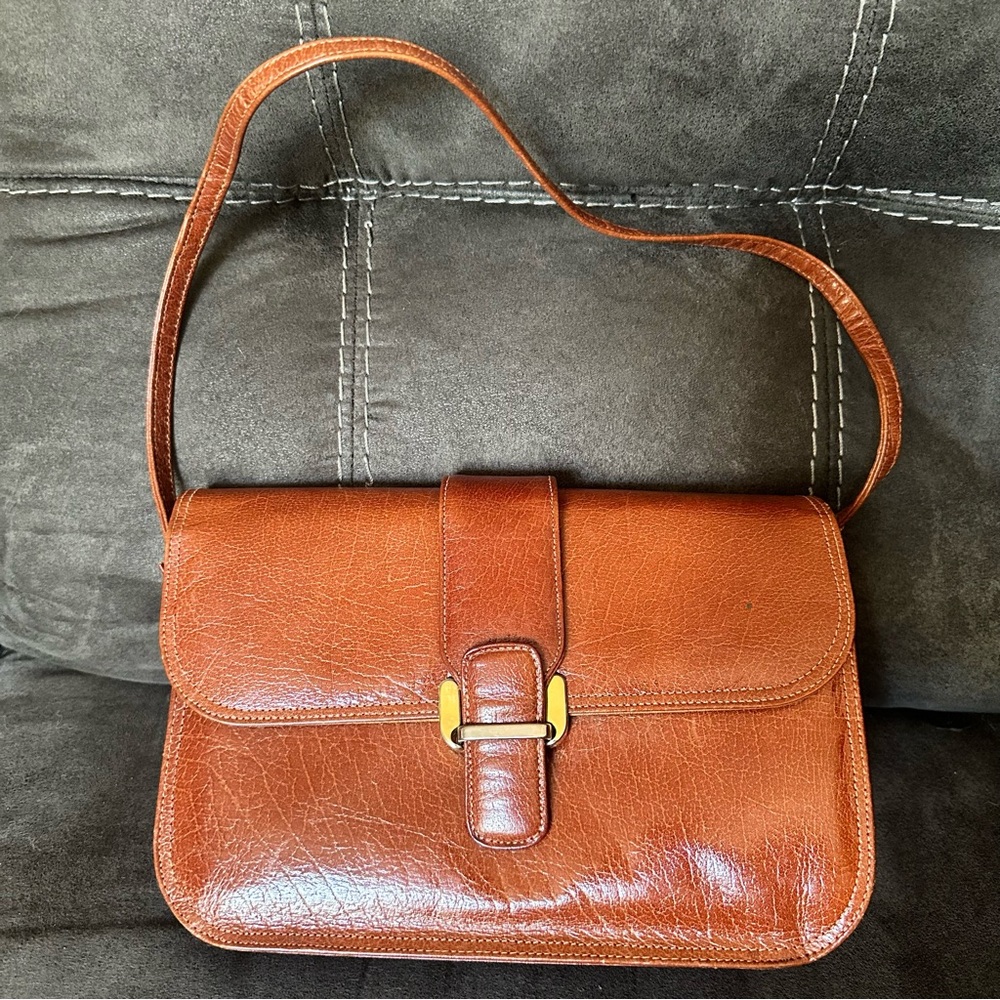 Vintage Jay Herbert New York Honey Brown Leather Bag